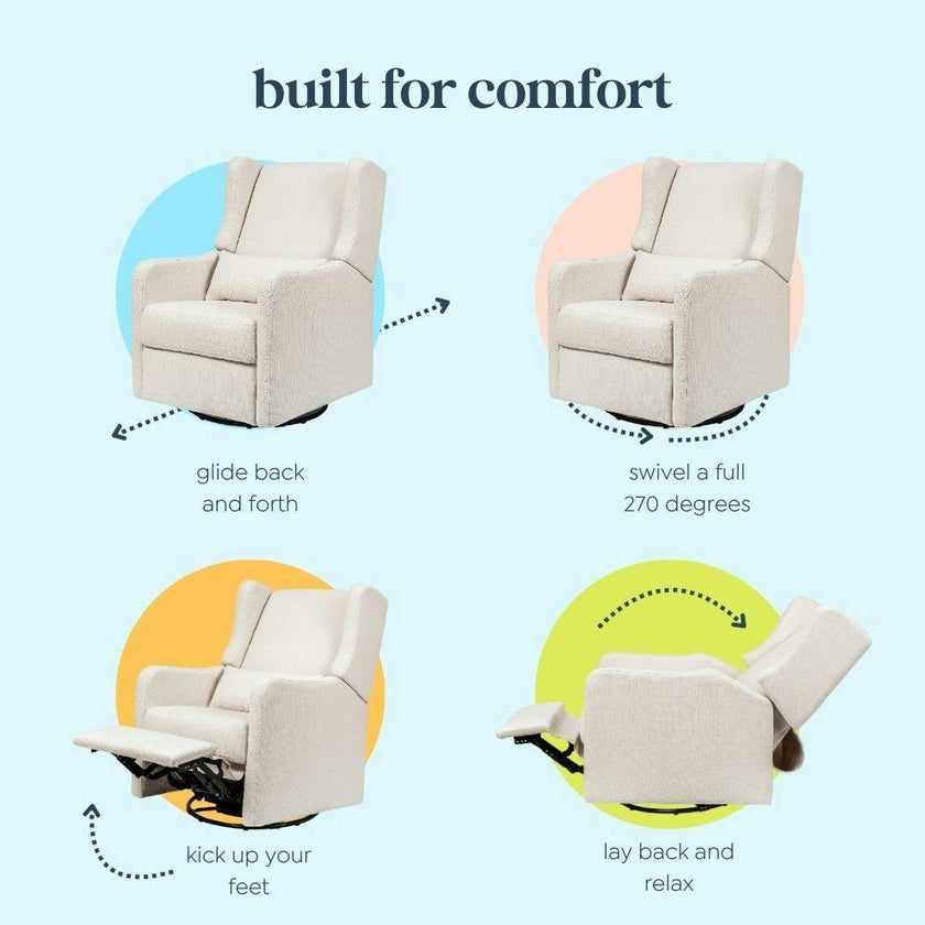 Carter's Arlo Recliner and Swivel Glider | Water Repellent & Stain Resistant Fabric
