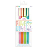 Fine Line Colored Gel Pens - Fine Tip - Set of 6
