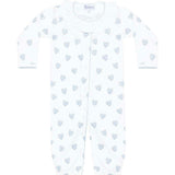 Blue Heart Print Converter Gown