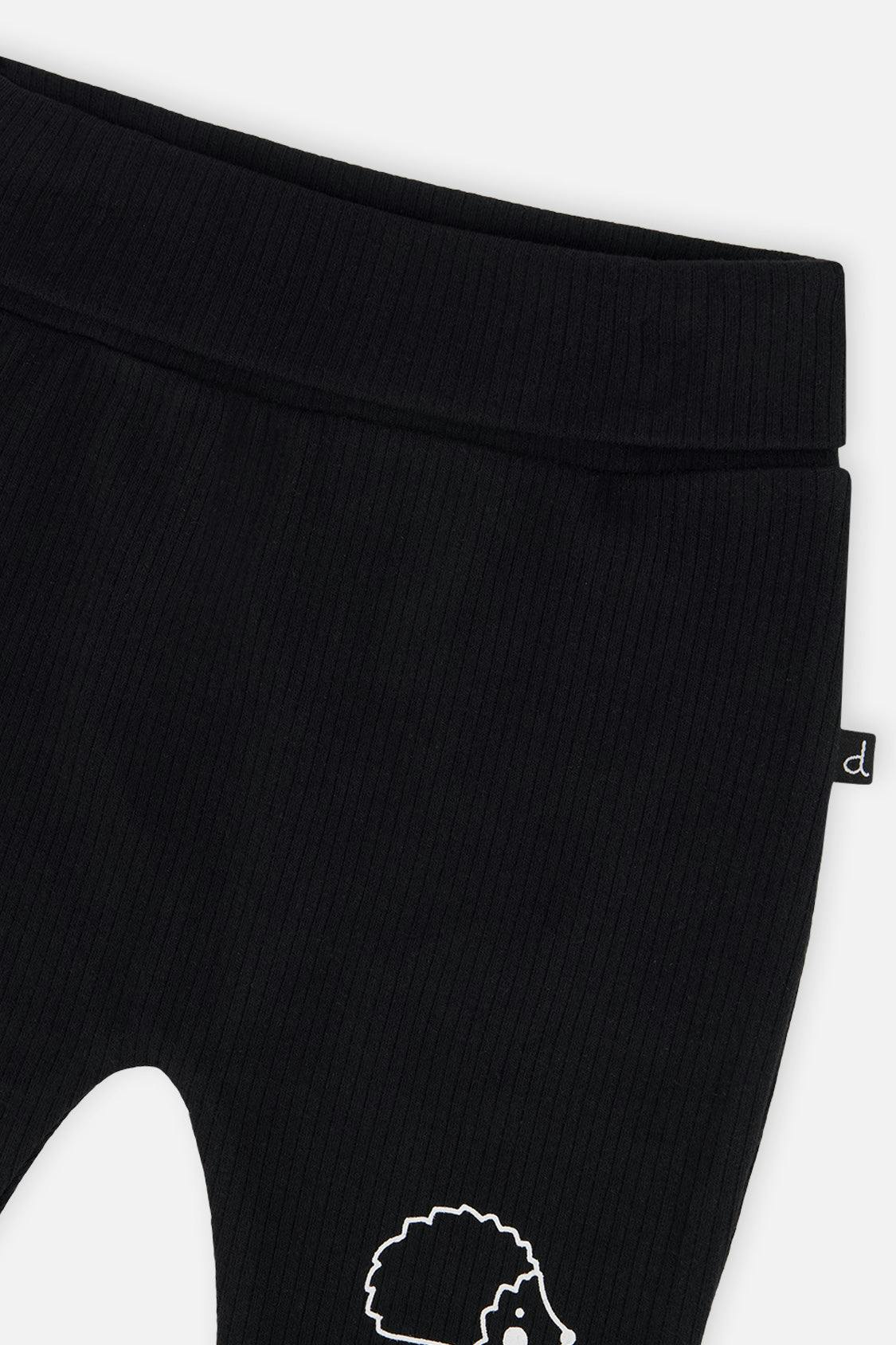Organic Cotton Evolutive Pants Black And Brown