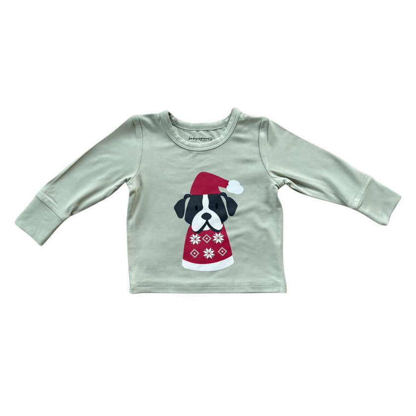 Boy's Long Sleeve Tee Big Bro in Desert