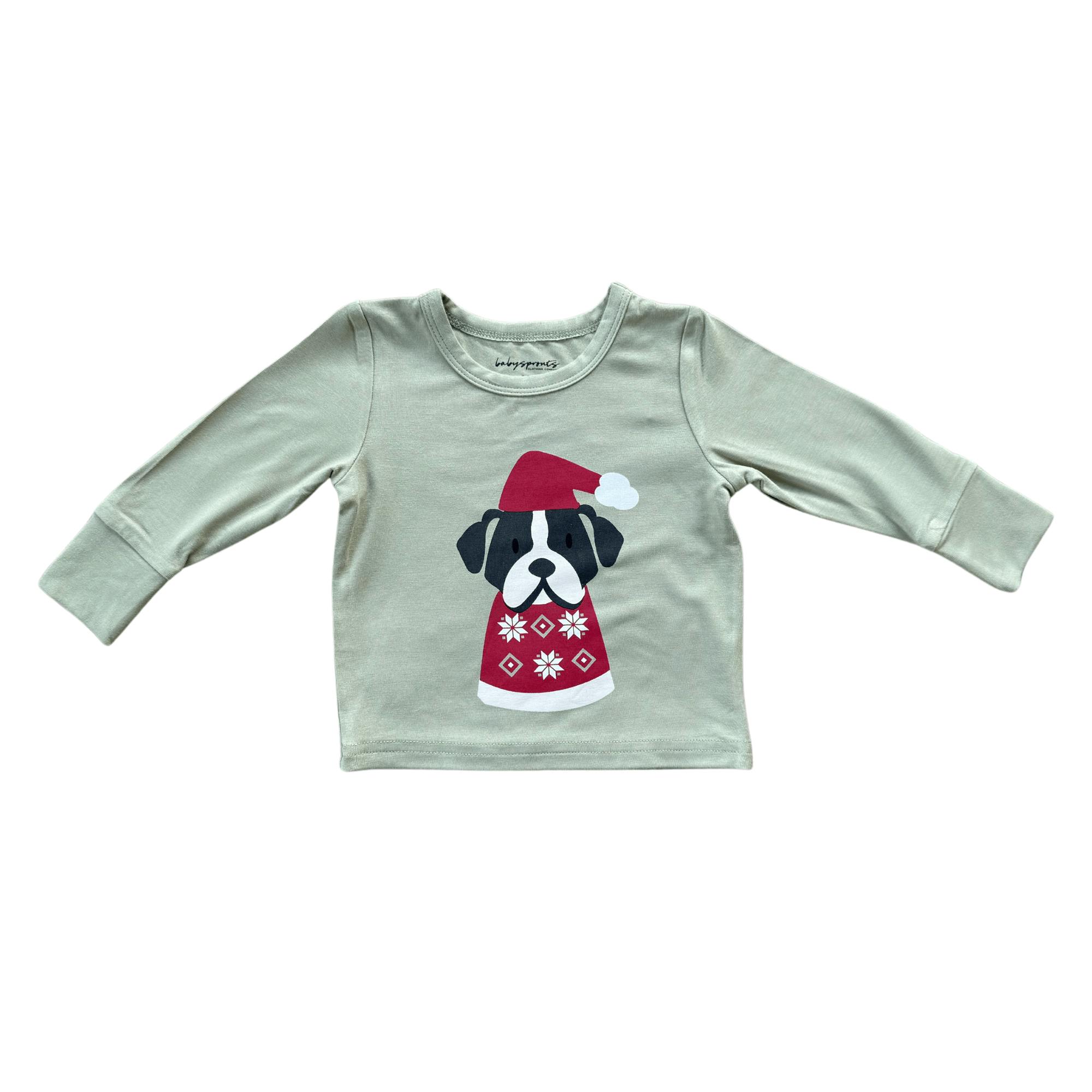 Boy's Long Sleeve Tee Big Bro in Desert