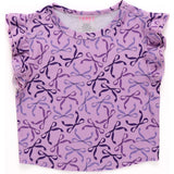 Girls Hi-Shine Ruffle Crop Top