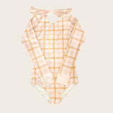 Sunkissed Plaid One Piece Long Sleeve