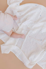Nautical Swaddle and Teether Set - Whale