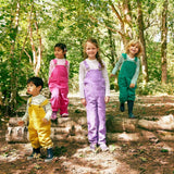 Violet Chunky Cord Overalls