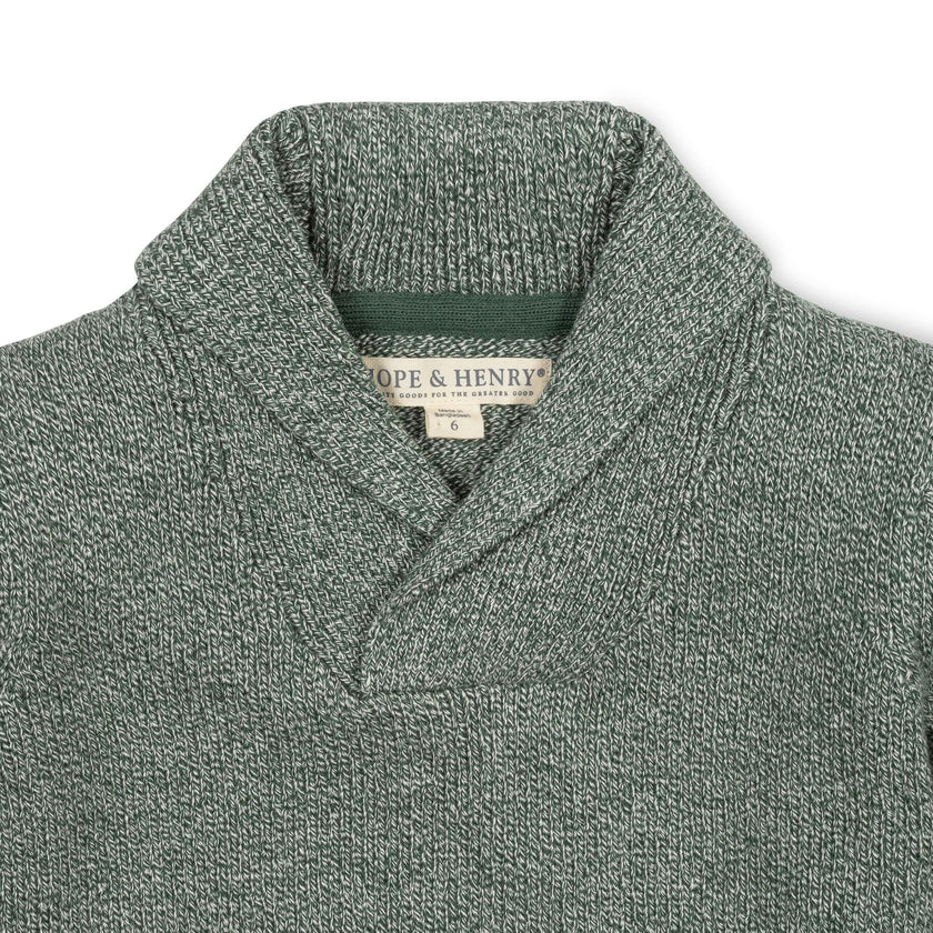 Organic Shawl Collar Sweater