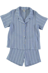 Pyjama garçon Rieur à Rayures bleues