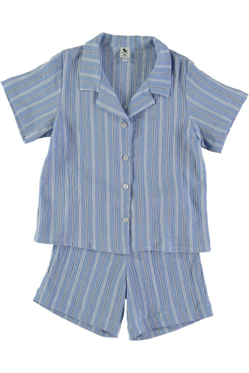 Pyjama garçon Rieur à Rayures bleues