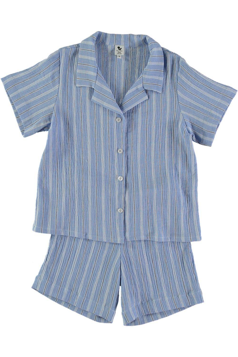 Pyjama garçon Rieur à Rayures bleues