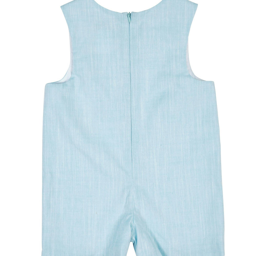 Linen Look Shortall With Trains