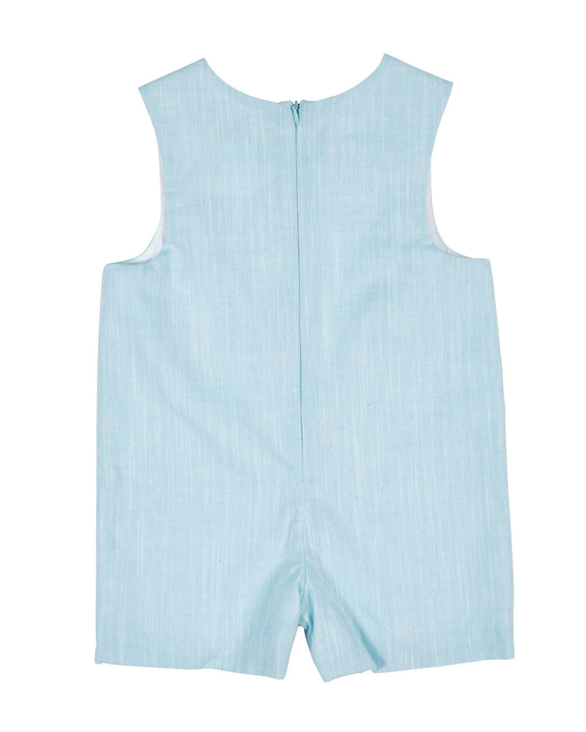 Linen Look Shortall With Trains