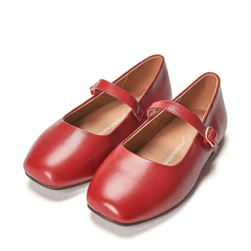 Mandy Rounded Square Toe Mary Jane Ballet Flats