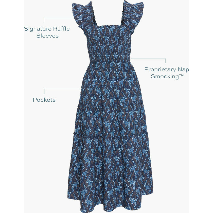 The Anita Nap Dress - Black Fil Coupé