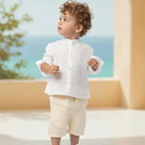 Dilan Boy Shirt Long Sleeves, White