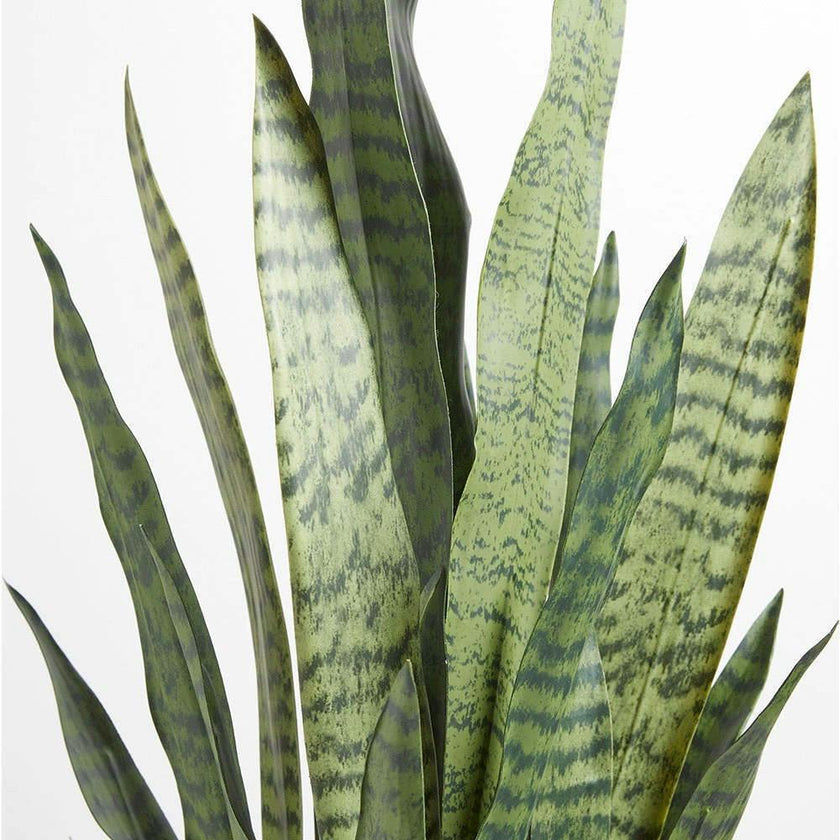 Artificial Snake Plant with Artisan Planter