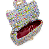 Classic Tweed Pearl Handbag