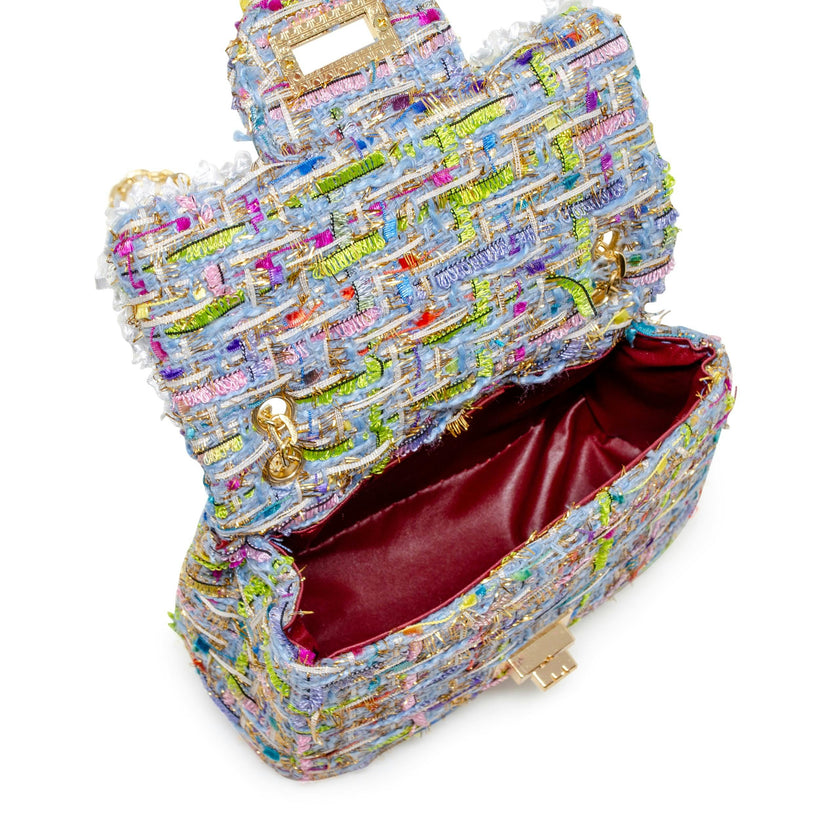 Classic Tweed Pearl Handbag