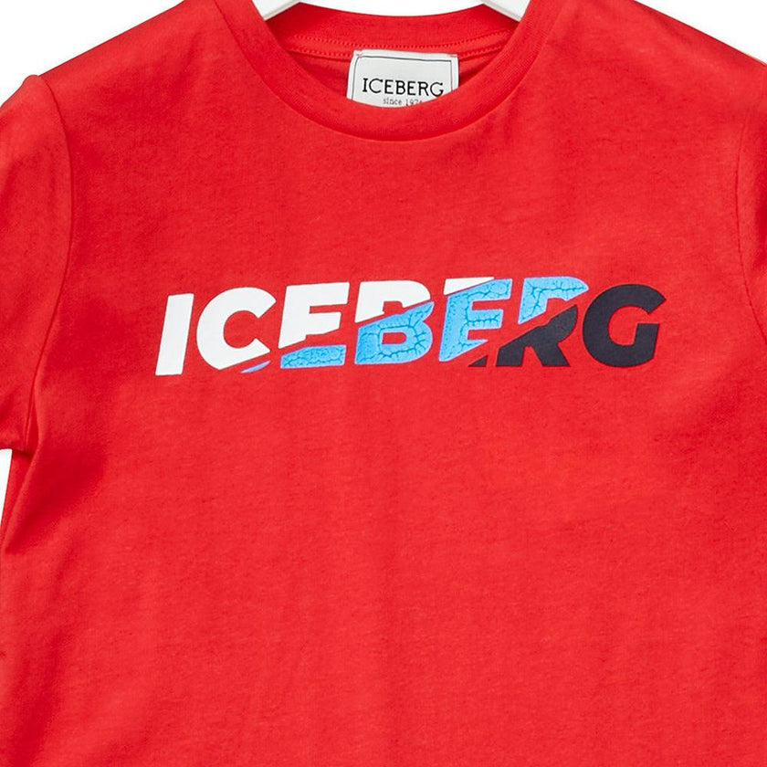 ICEBERG Olympic Dash T-shirt - Red