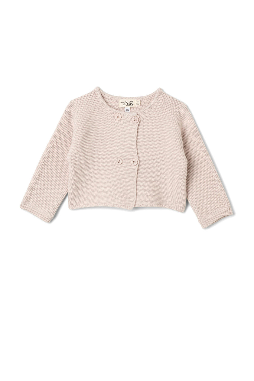 Knit Double-Breasted Button Front Cardigan