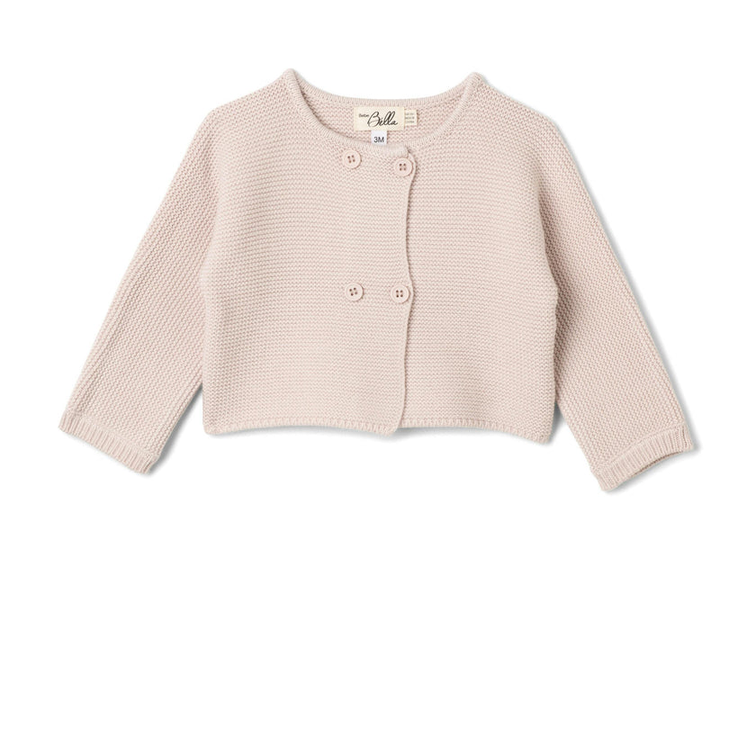 Double Breasted Knit Cardigan Primrose