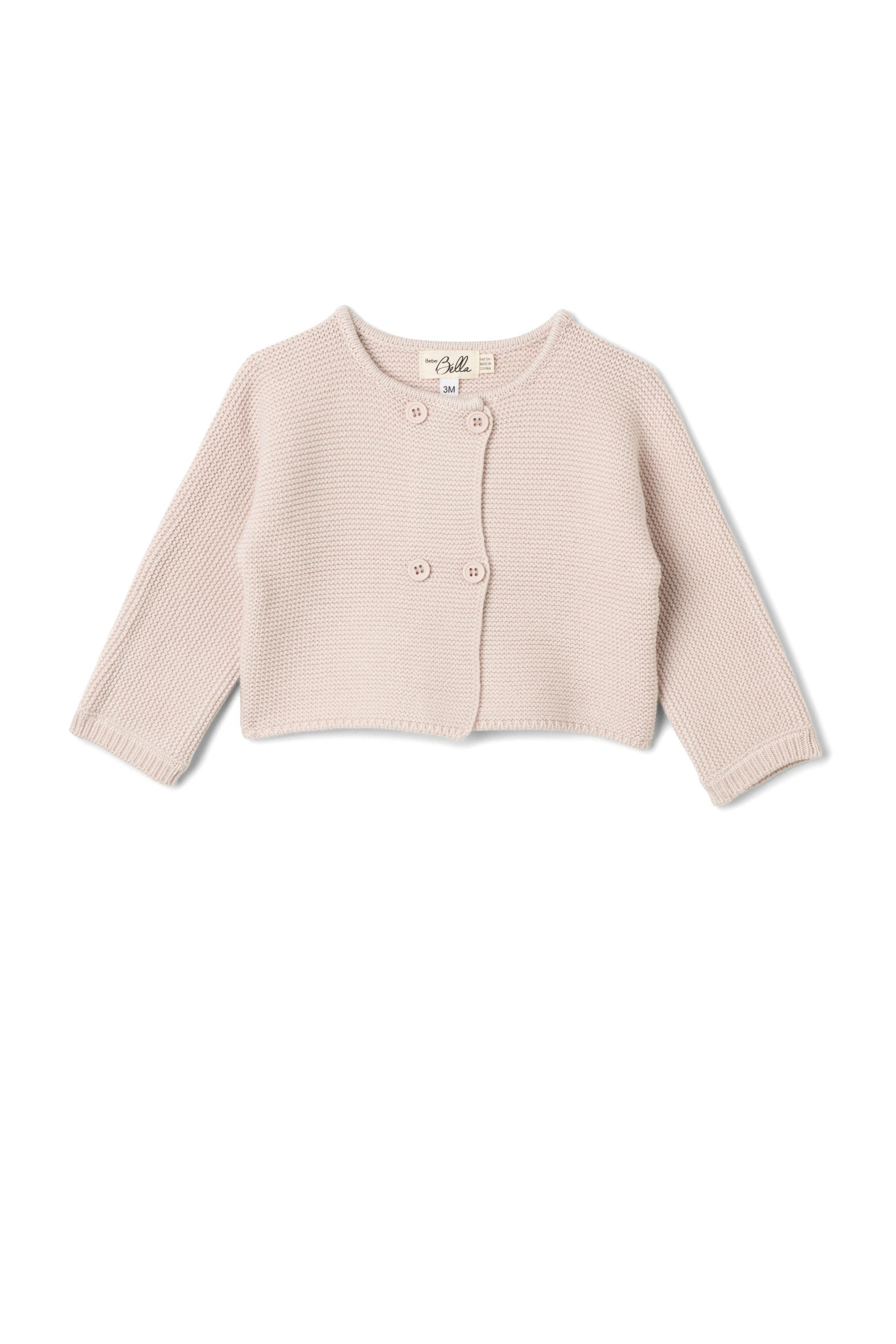 Double Breasted Knit Cardigan Primrose