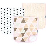 3 Pack Premium Burp Cloths - Blush