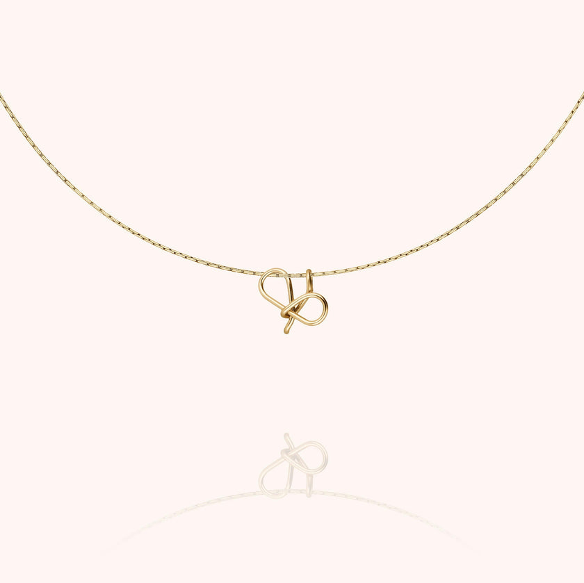 Initial Necklace, 14k Yellow Gold Filled