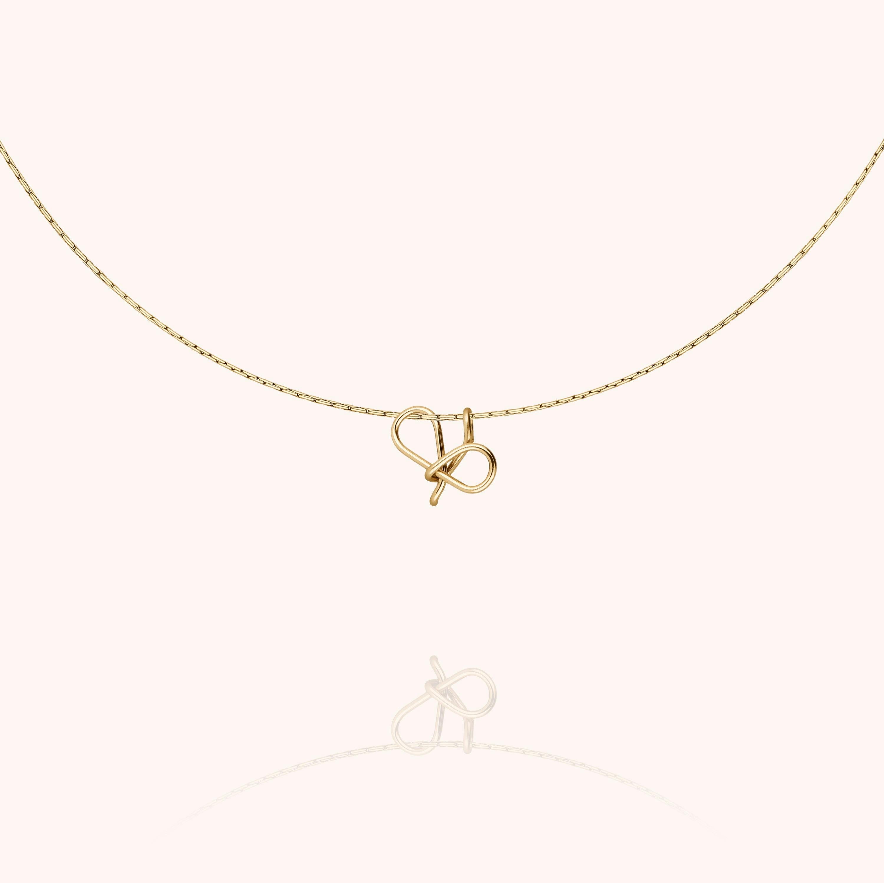 Initial Necklace, 14k Yellow Gold Filled