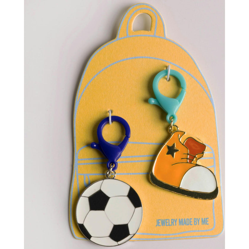Soccer & Sneaker Bag Charm Duo