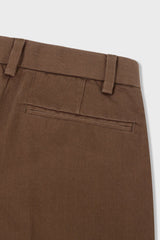 Organic Cotton Wide Leg Double Pleated Pant