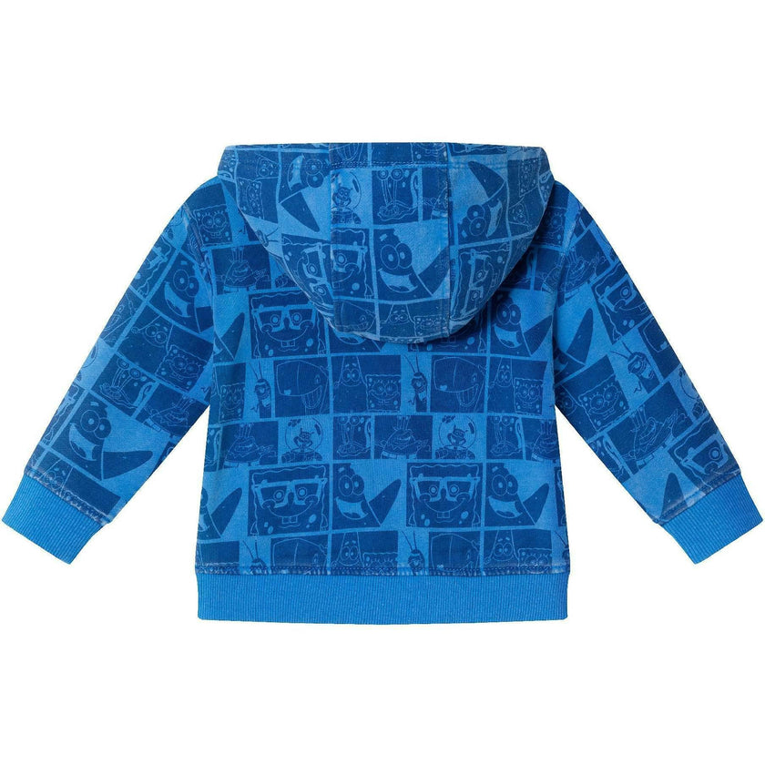 SpongeBob SquarePants™ x Andy & Evan® | Infant (9-24M) Stone-Washed Character Collage Sweatshirt Set