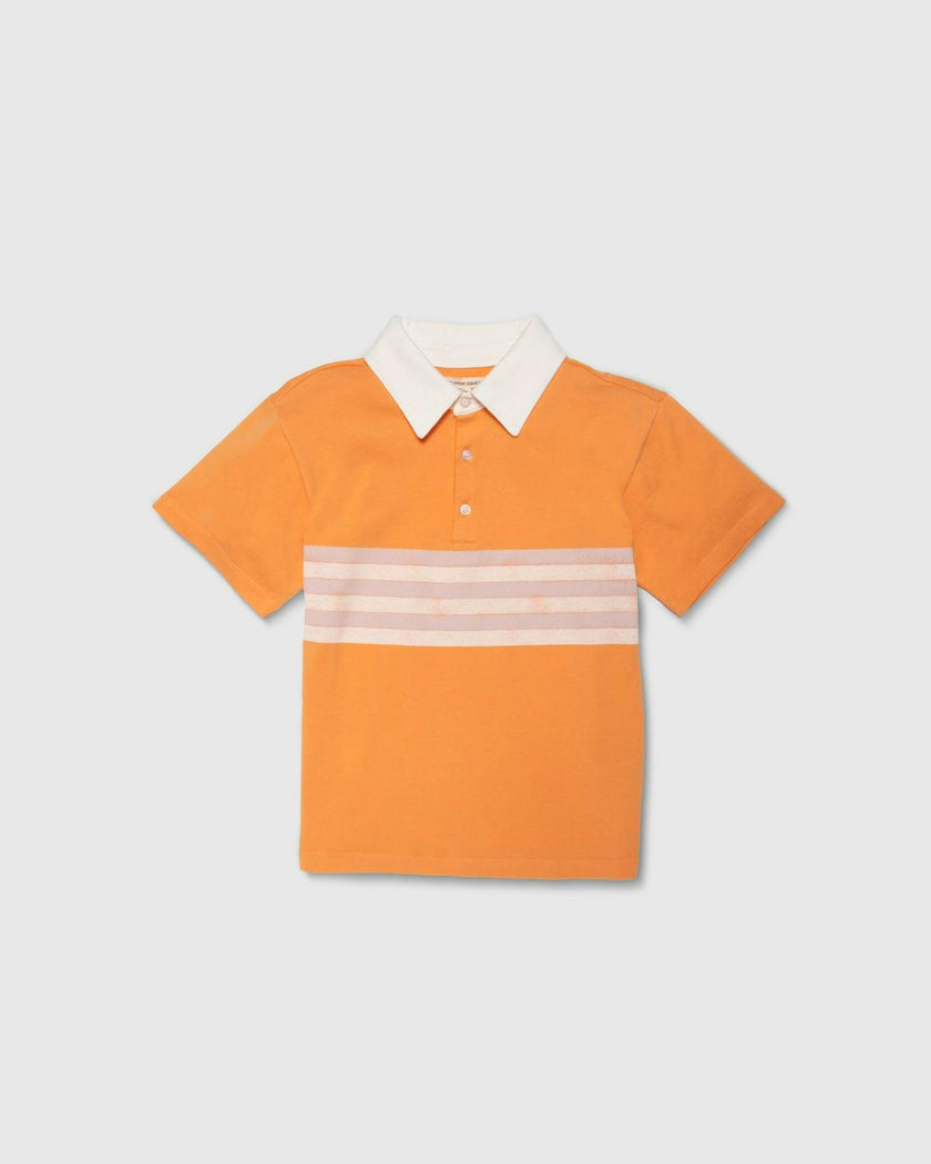 Organic Weekend Polo in Overtime Orange