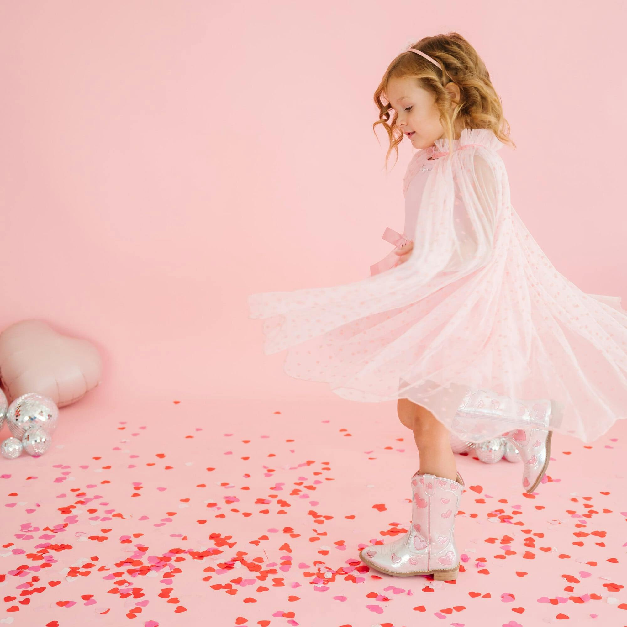 Flocked Heart Cape