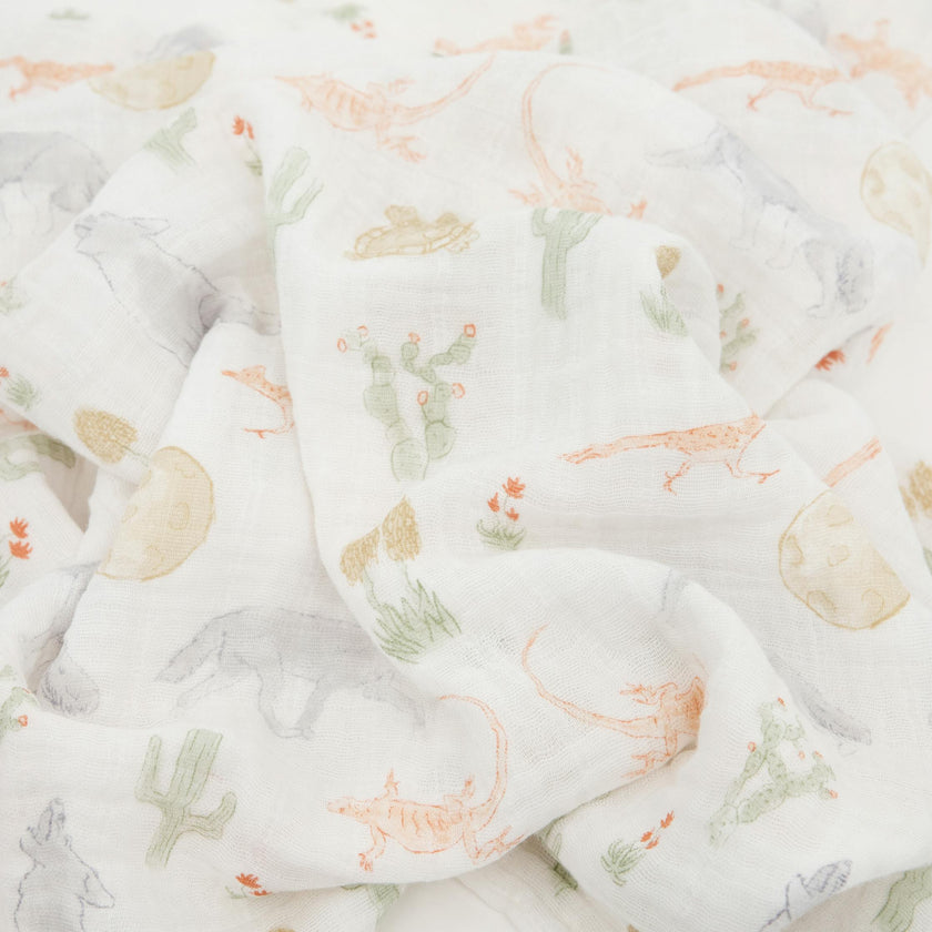Cotton Muslin Swaddle Blanket 3 Pack - Desert Night