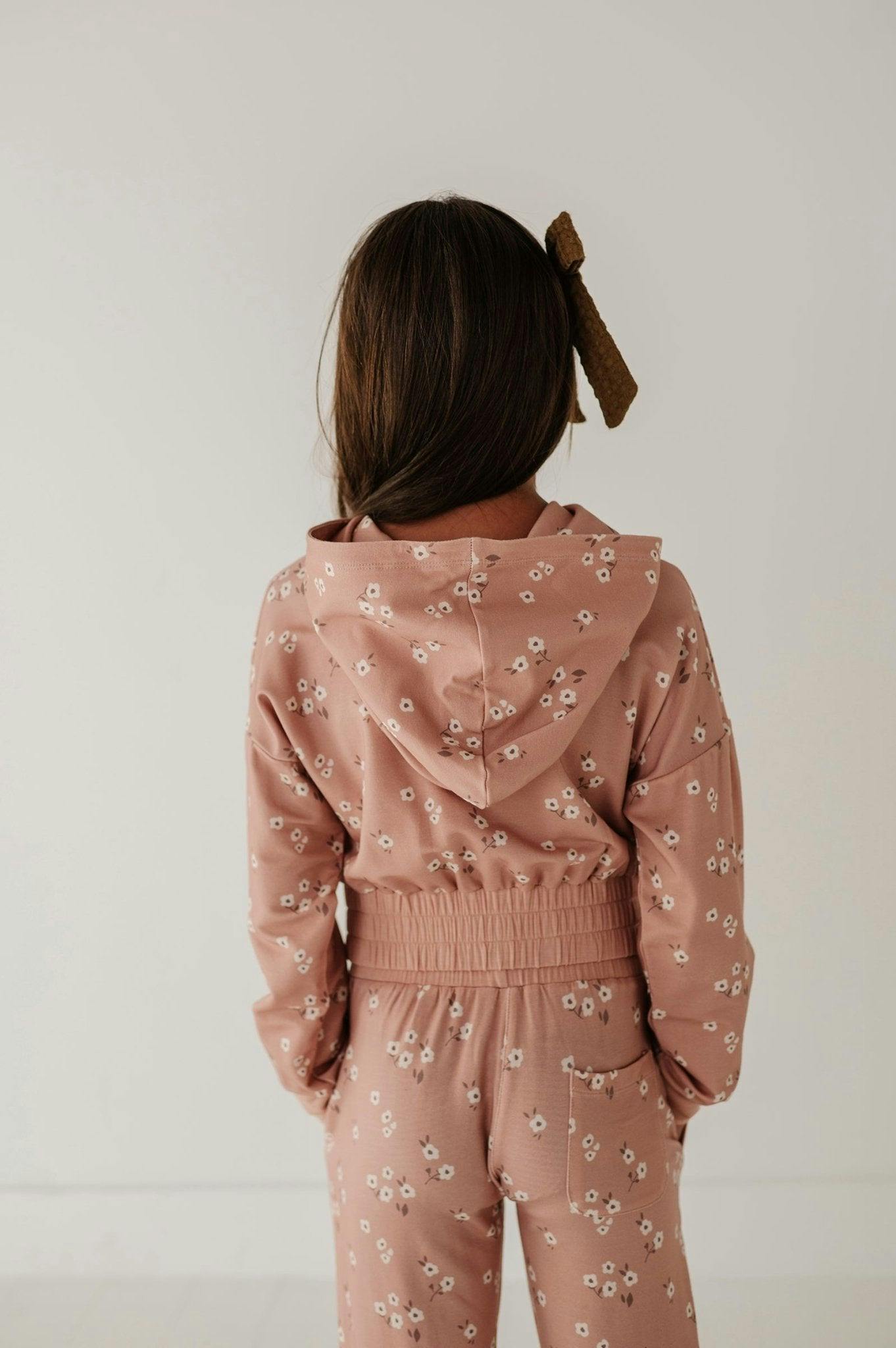 Girl's Terry Jogger Heart Twinkle Floral