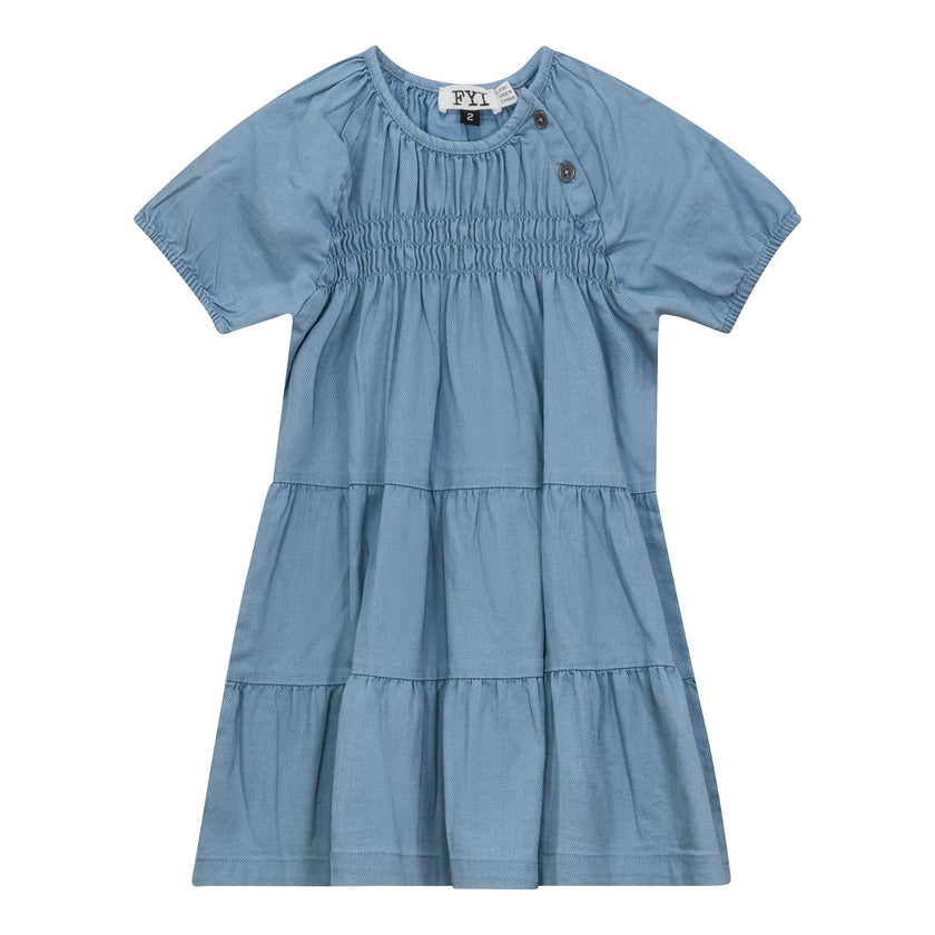 Denim Tiered Dress