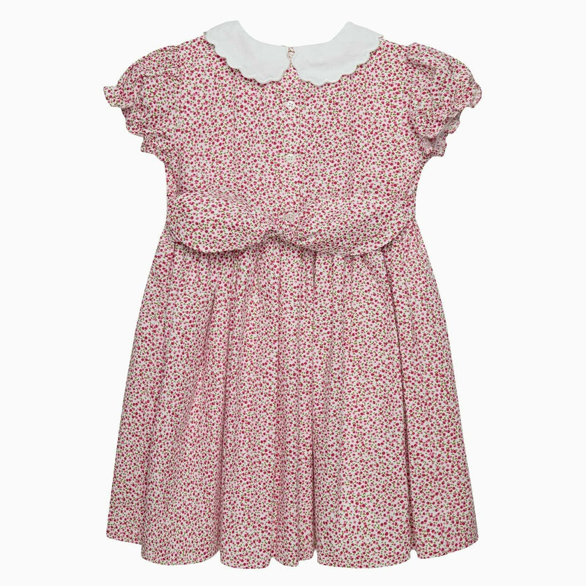 Petal Collar Duck Dress in Red Cherry