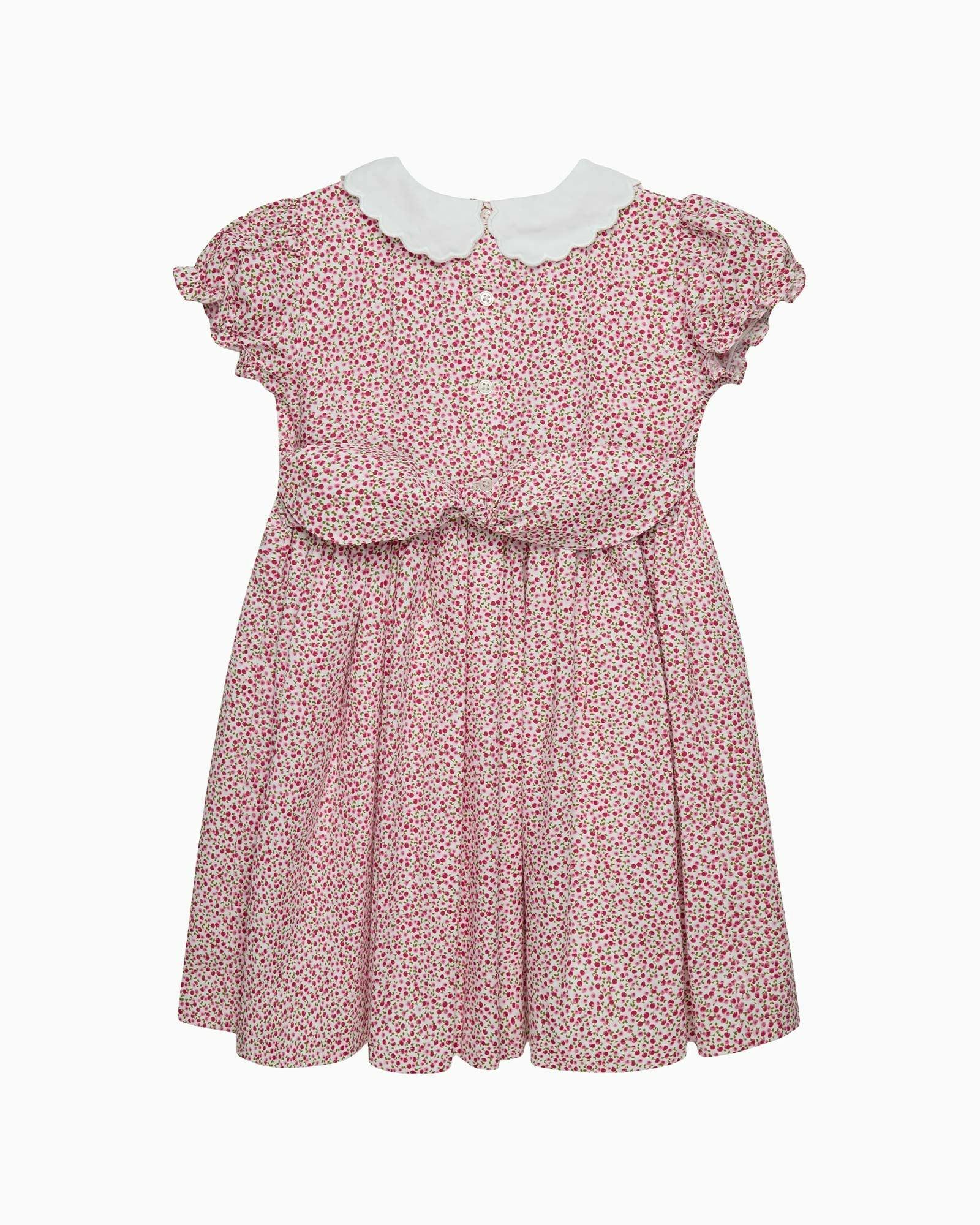 Petal Collar Duck Dress in Red Cherry