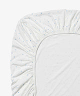 Crib Sheet, Blue Hearts
