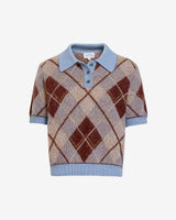 Argyle Camilla Knit Top