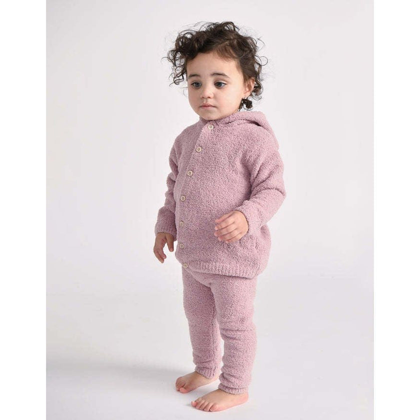 Baby Girls Fuzzy Hooded Cardigan