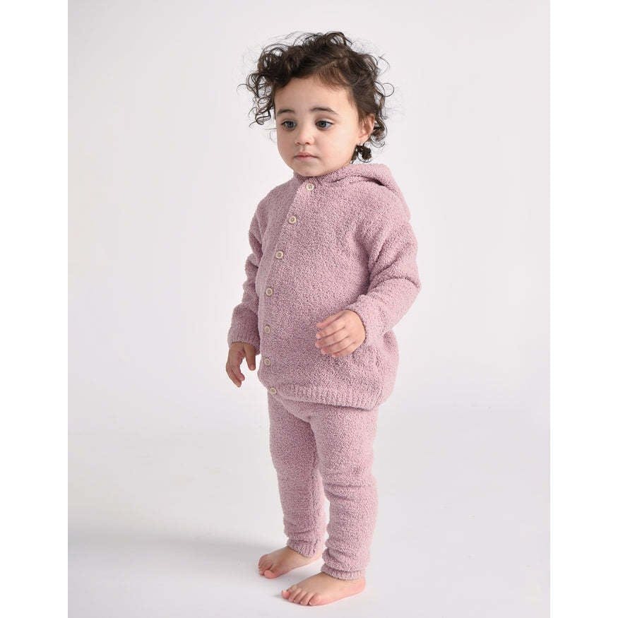 Baby Girls Fuzzy Hooded Cardigan