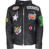 Boy All About the Patch Vegan Leather Jacket