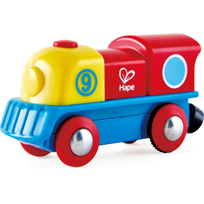 Hape: Brave Little Engine&nbsp;- Red-Yellow-Blue - Train Locomotive