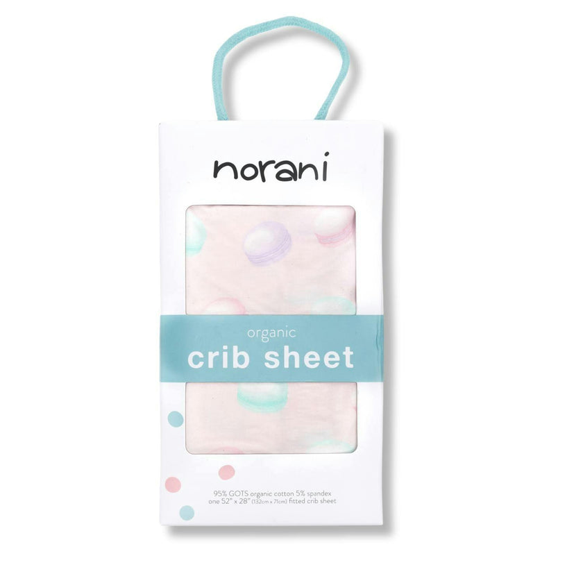Organic Crib Sheet - Macarons