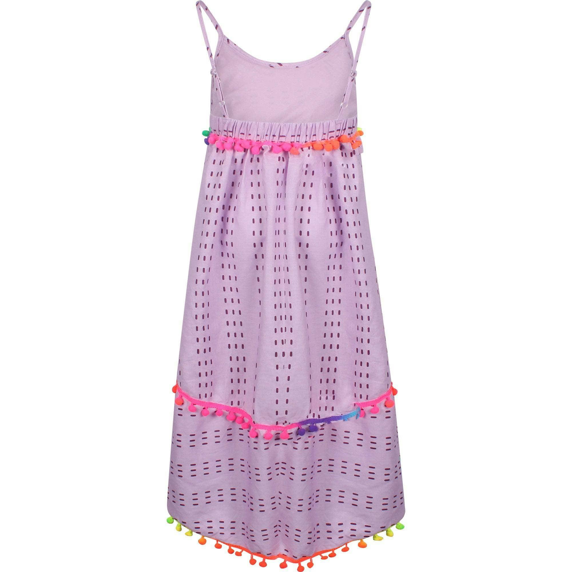 St. Barths Pom Pom High Low Dress