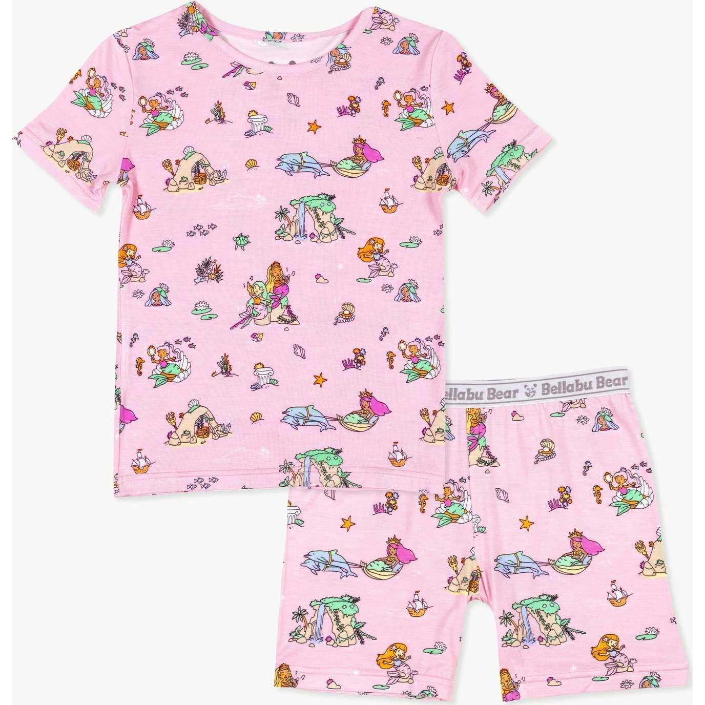 Mermaid Lagoon Kids Pajama Short Set