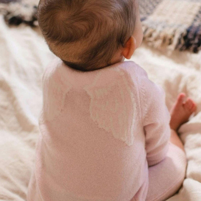 Baby Angel Onesie | Blush Pink