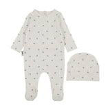 Willow Wrap Footie, White Boys